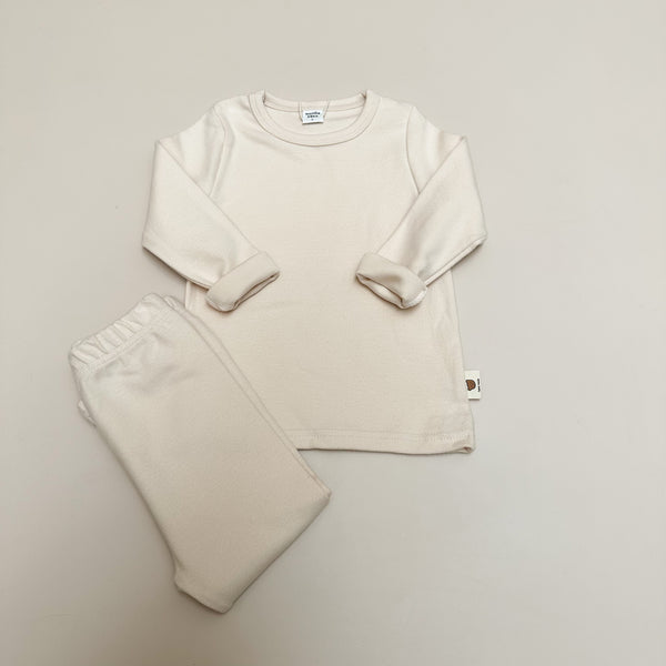 Soft PJ / underwear set - Cream