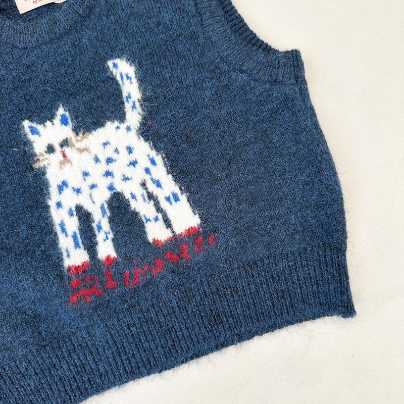 Kitty knit vest - Navy