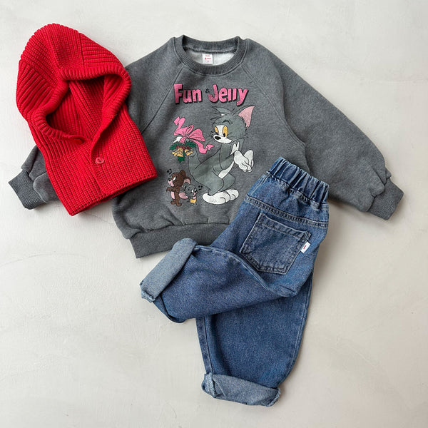 Button rib balaclava - Red