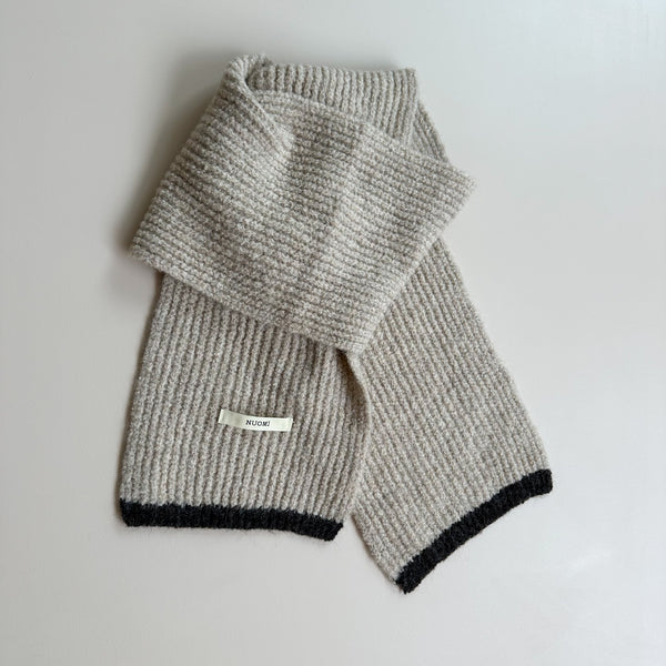 Soft border scarf - Beige