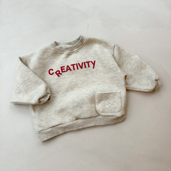 Creative pocket sweater - Oatmeal