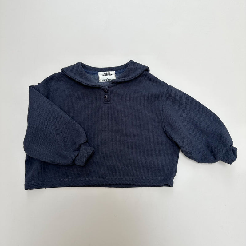 Boxy sailor sweatshirt - Navy