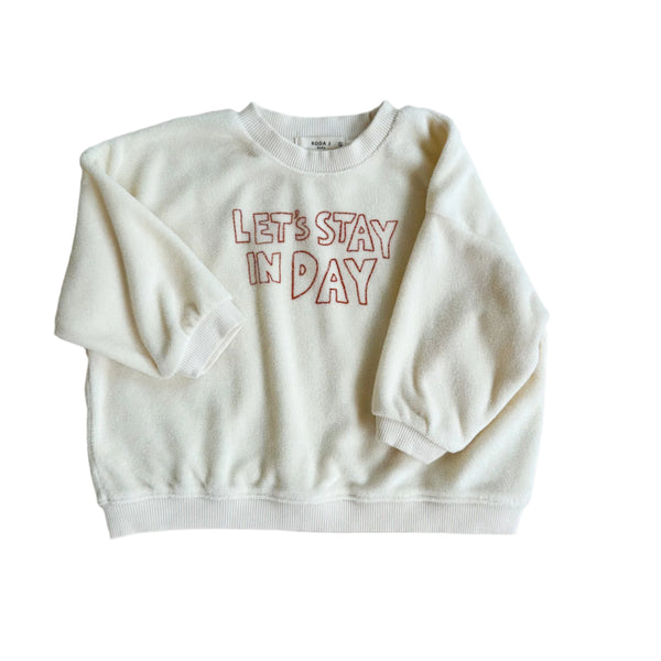 Bebe stay terry sweater - Cream