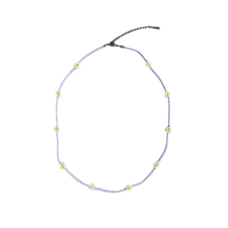 Mini flower necklace - Lilac