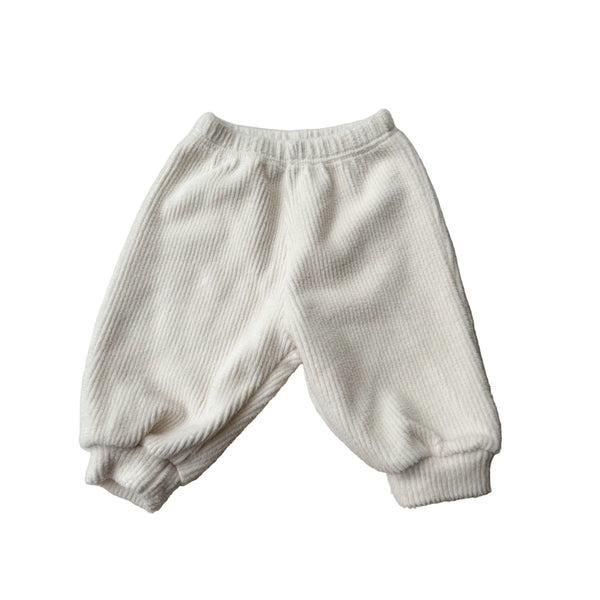 Bebe fleece rib joggers - Cream