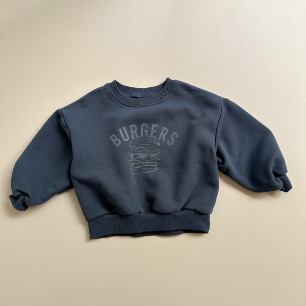 Burger sweatshirt - Navy