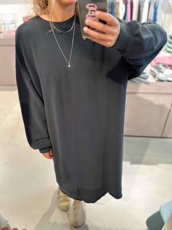 Atubay long dress - darkness black