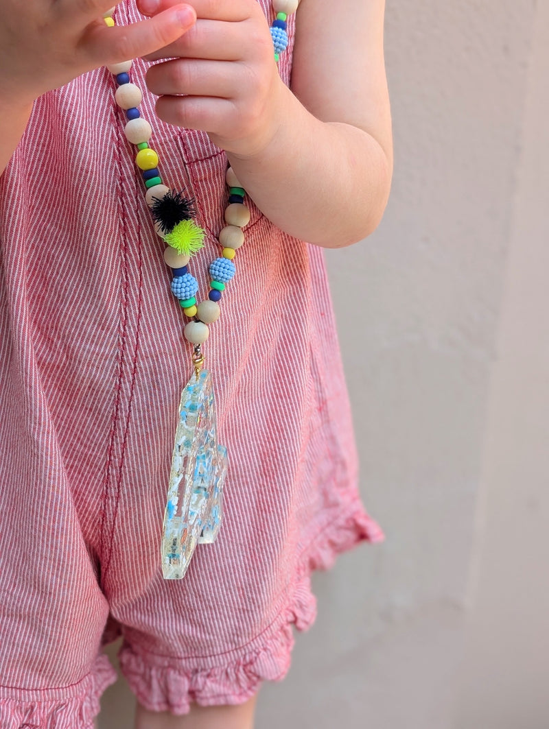 FB fresh party necklace - Blue