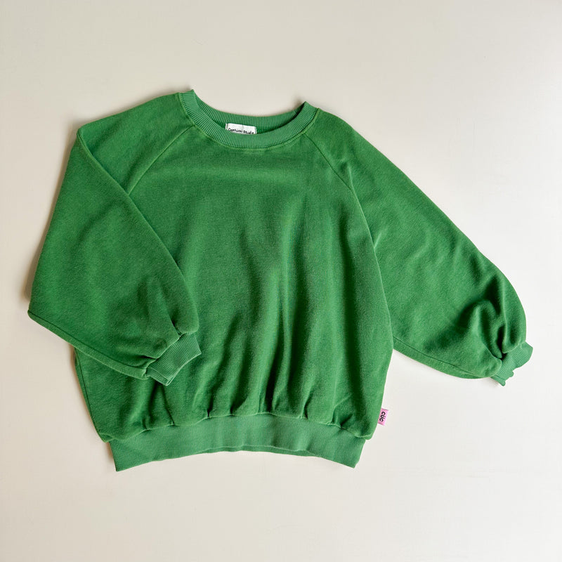 Dyed raglan sweater - Forest green