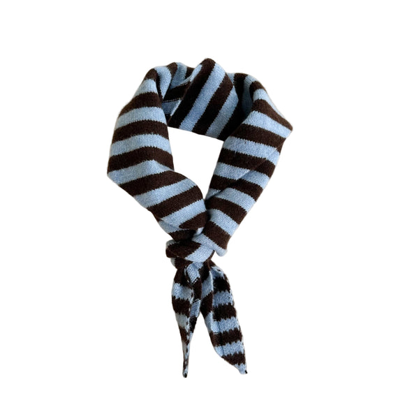 Soft stripe scarf - Sky