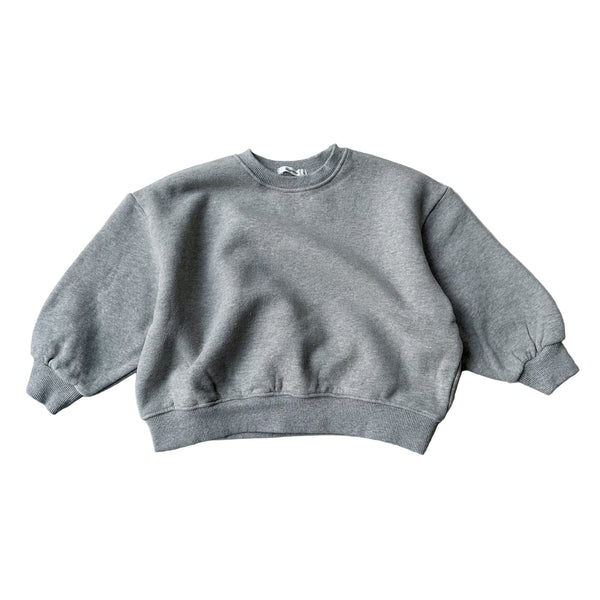 Argyle patch sweatshirt - Grey melange