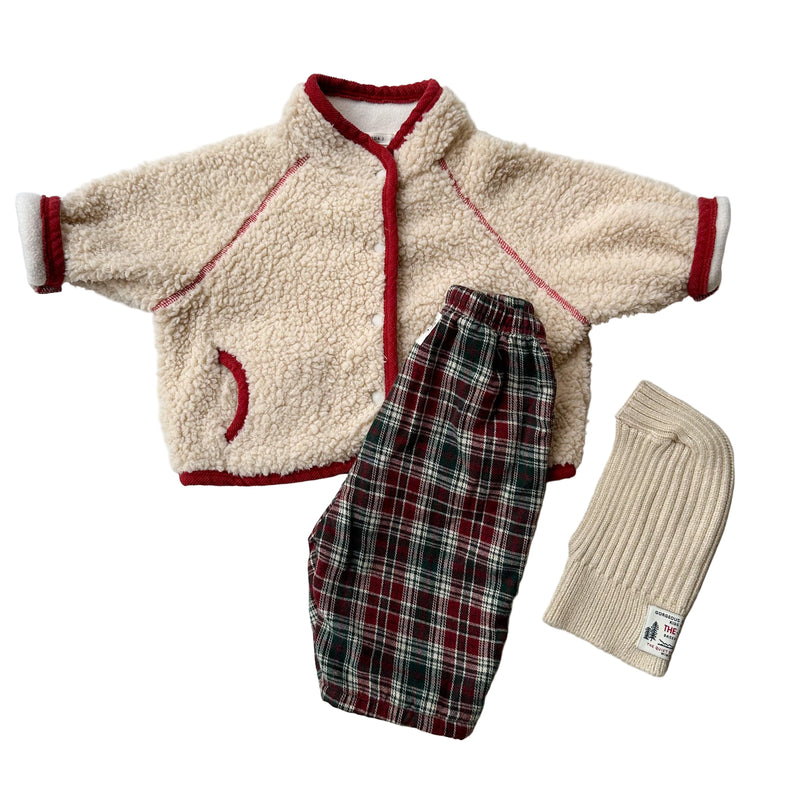 Rib balaclava - Beige