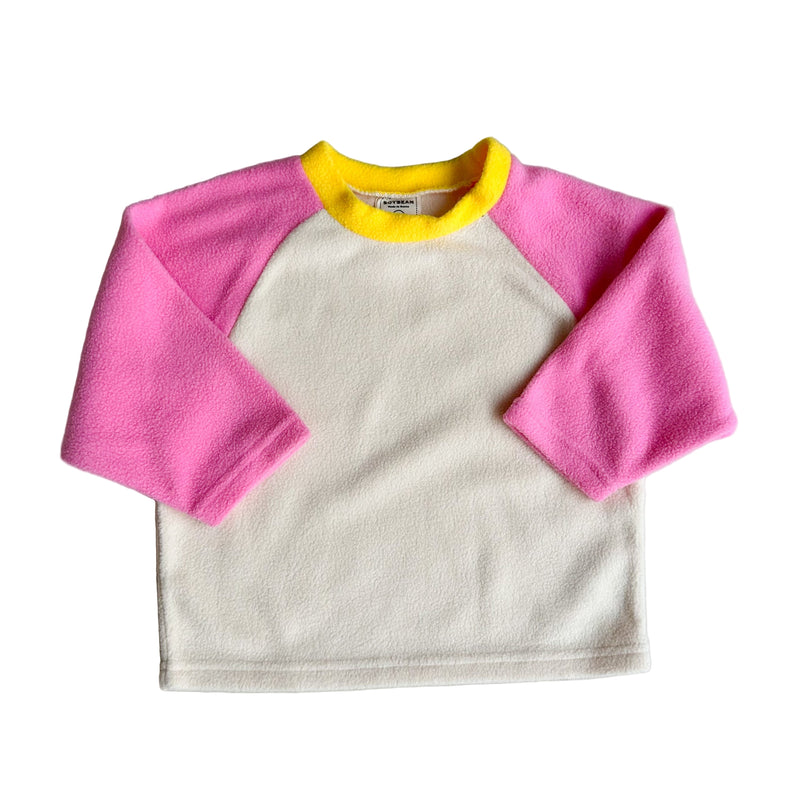 Raglan fleece tee - Pink