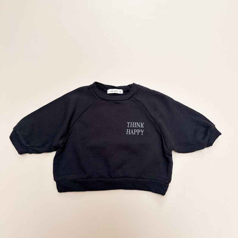 Think raglan sweater - Navy