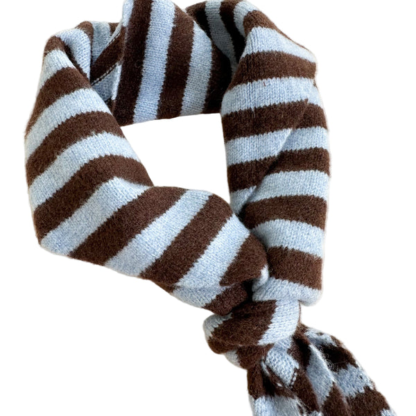 Soft stripe scarf - Sky