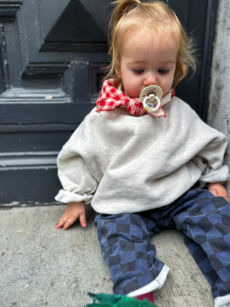 Max checkered jeans - Blue