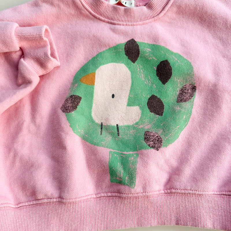 Duck cropped sweater - Pink