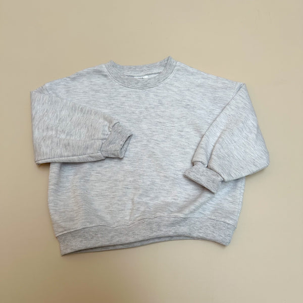 Basic sweater - White melange