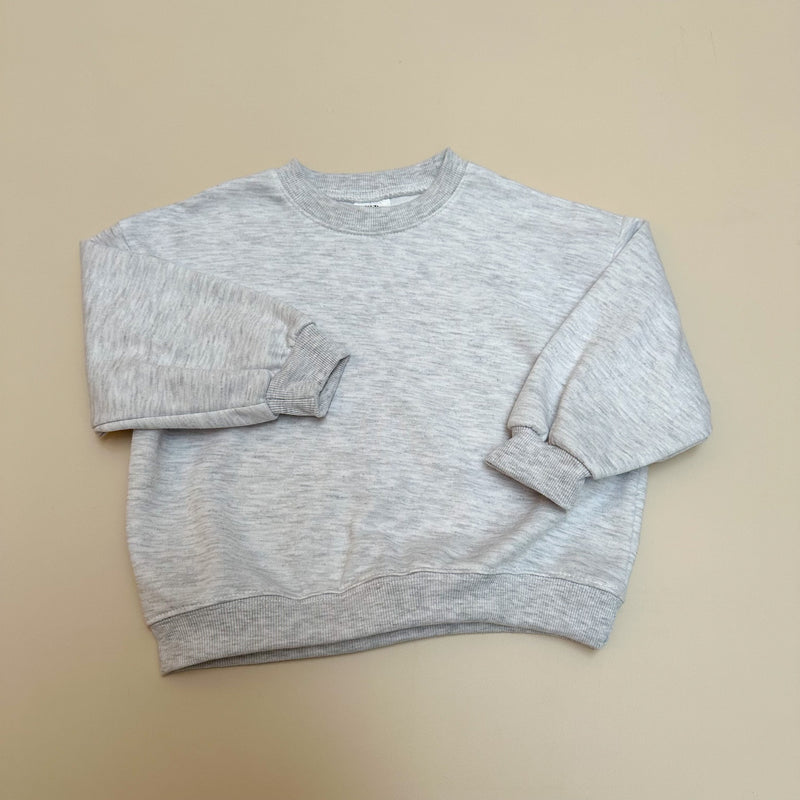 Basic sweater - White melange