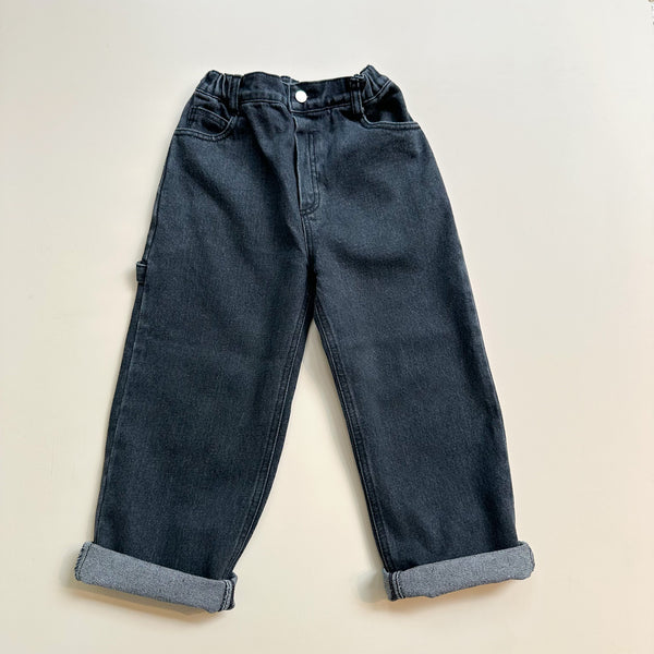 Standard baggy denim pants - Washed black