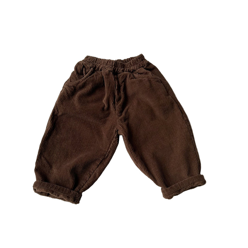 Baggy corduroy pants - Brown
