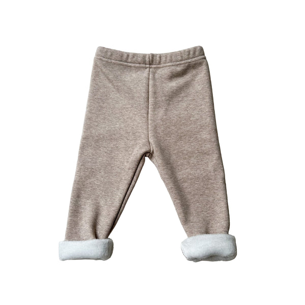 Melange fleece leggings - Cocoa melange