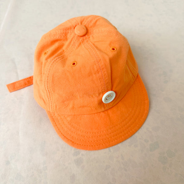 Smile button cap - Orange