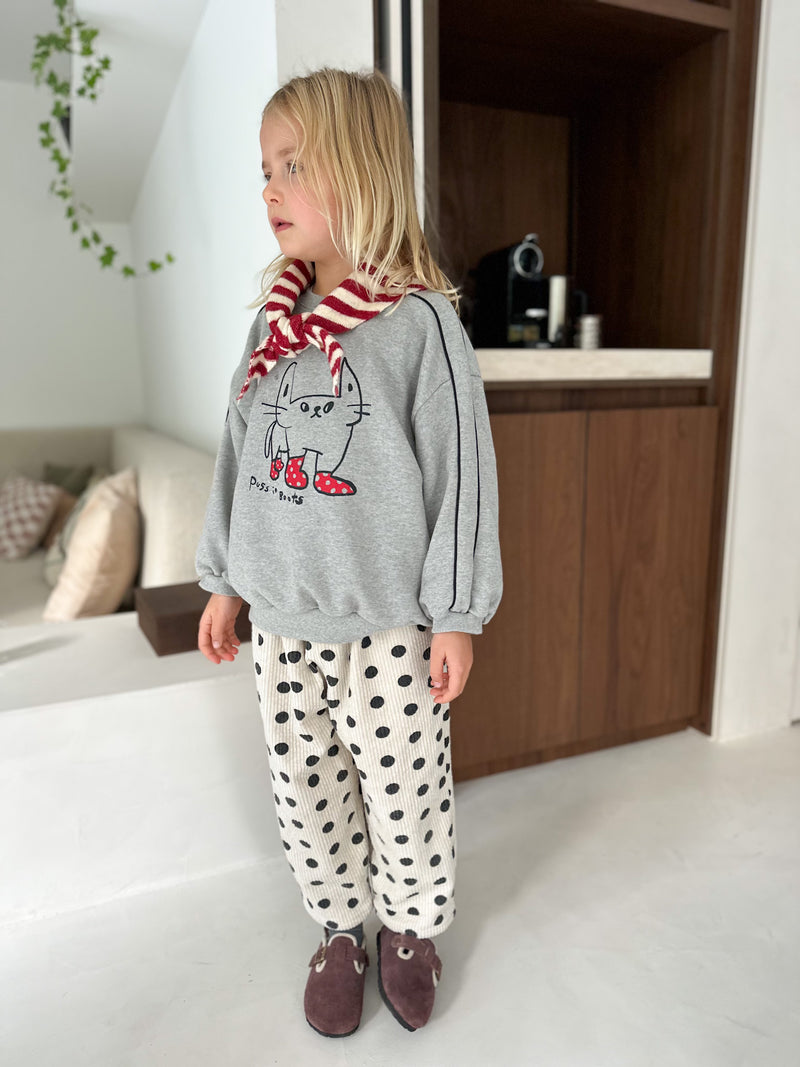 Puss in boots sweatshirt - Grey melange