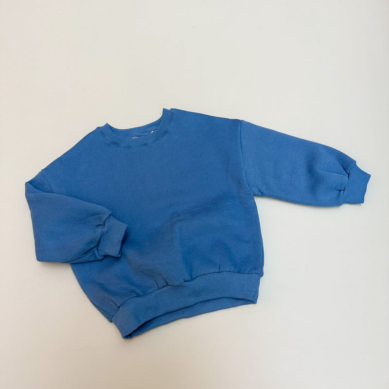 Chunky fleeced sweatshirt - Blue