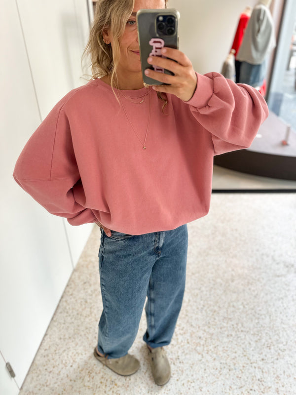 Soft oversized sweater - Dusty peach