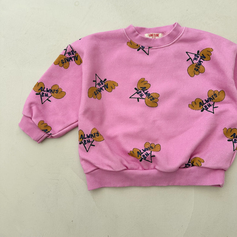 BN flower sweatshirt - Pink