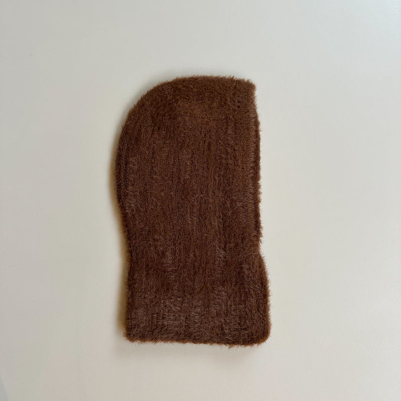 Soft fluffy balaclava - Brown