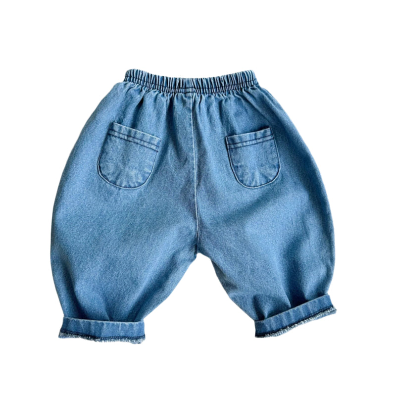 Bebe lala denim pants - Blue washing