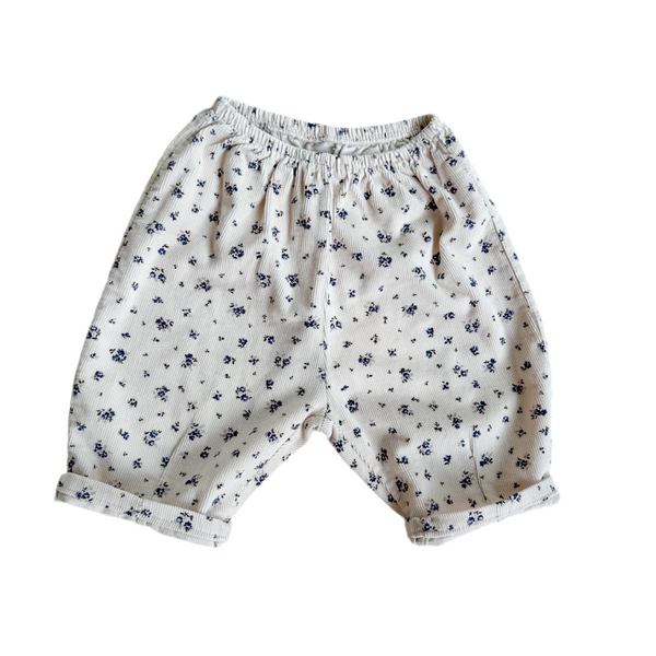 Bebe flower corduroy pants - Cream