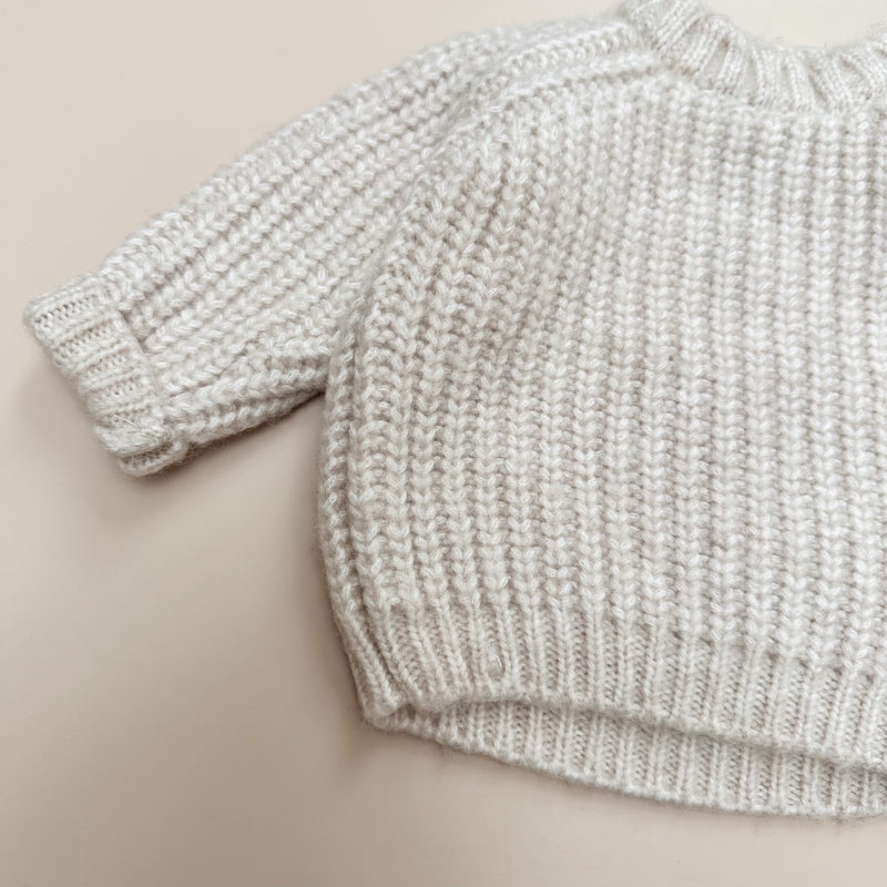 Knitted sweater - Natural