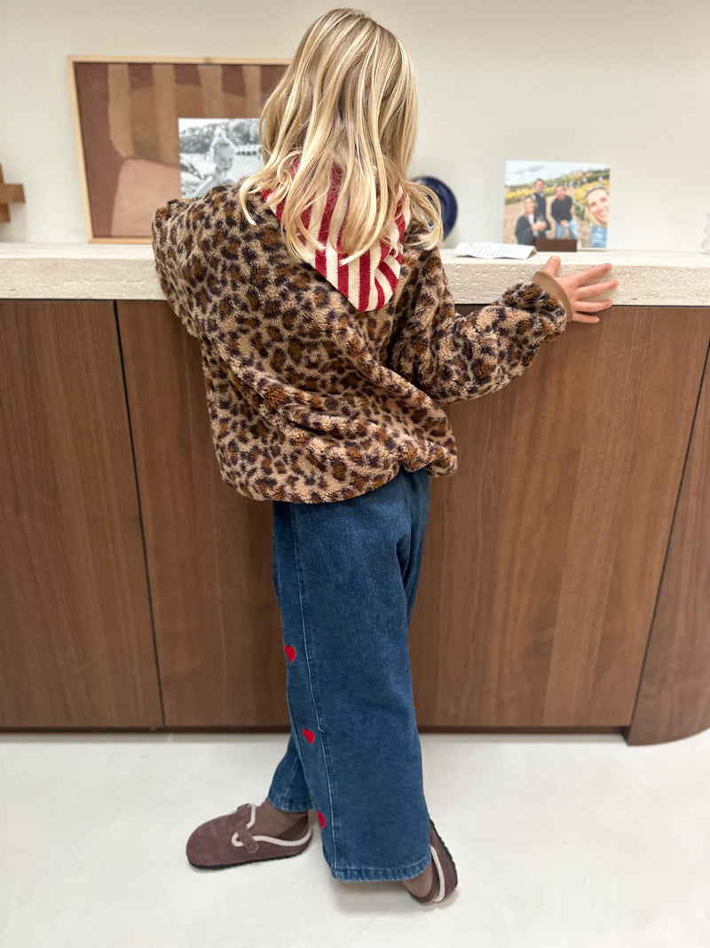 Soft leo teddy sweatshirt - Beige