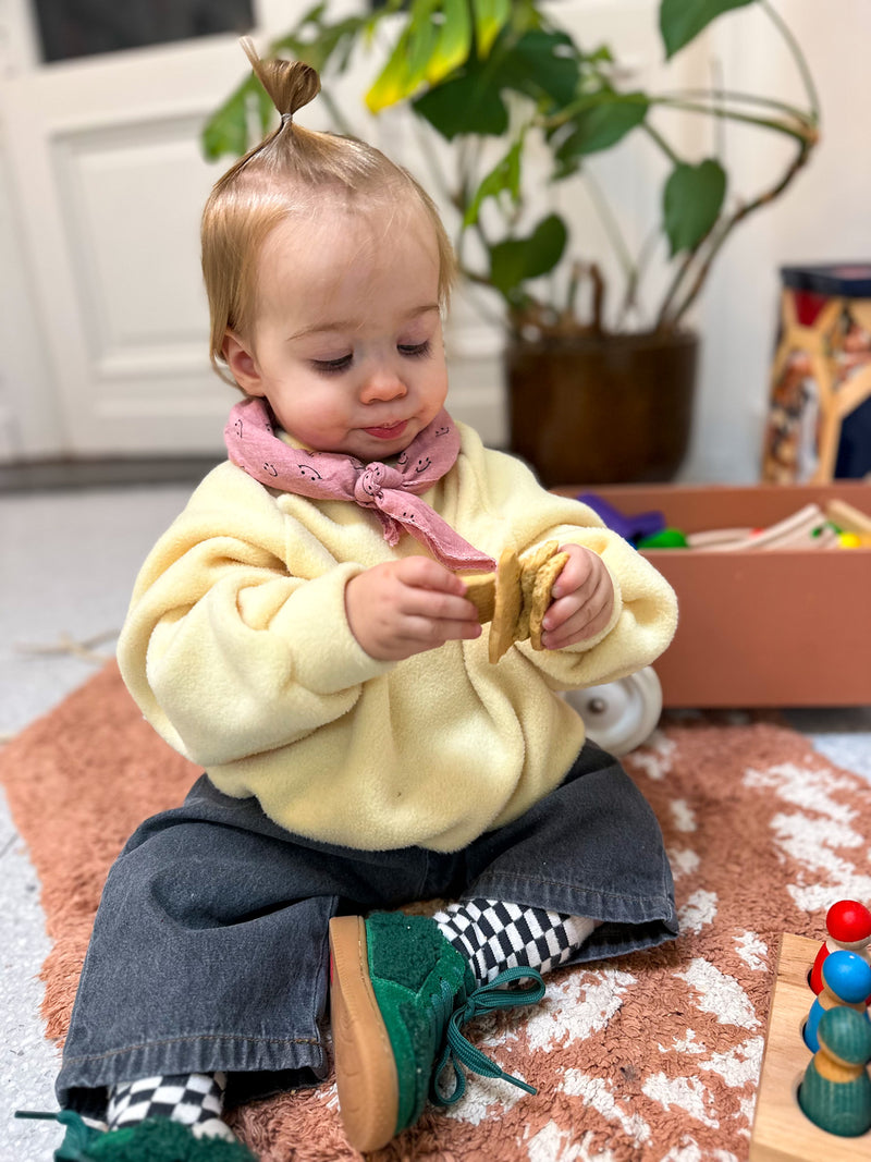 Sunny fleece raglan sweatshirt - Light yellow