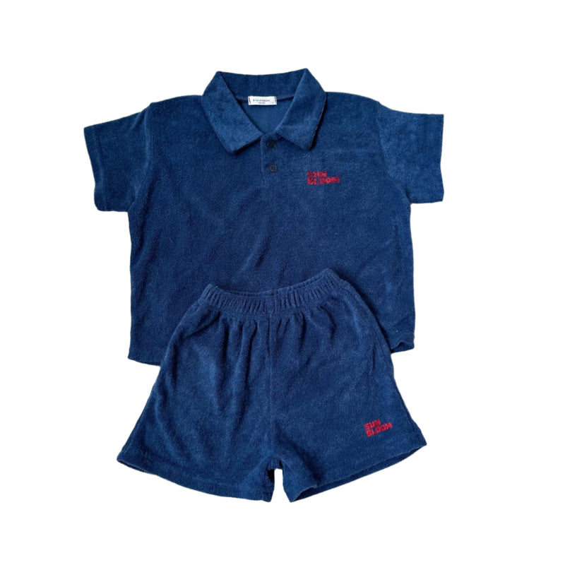 Polo terry set - Navy