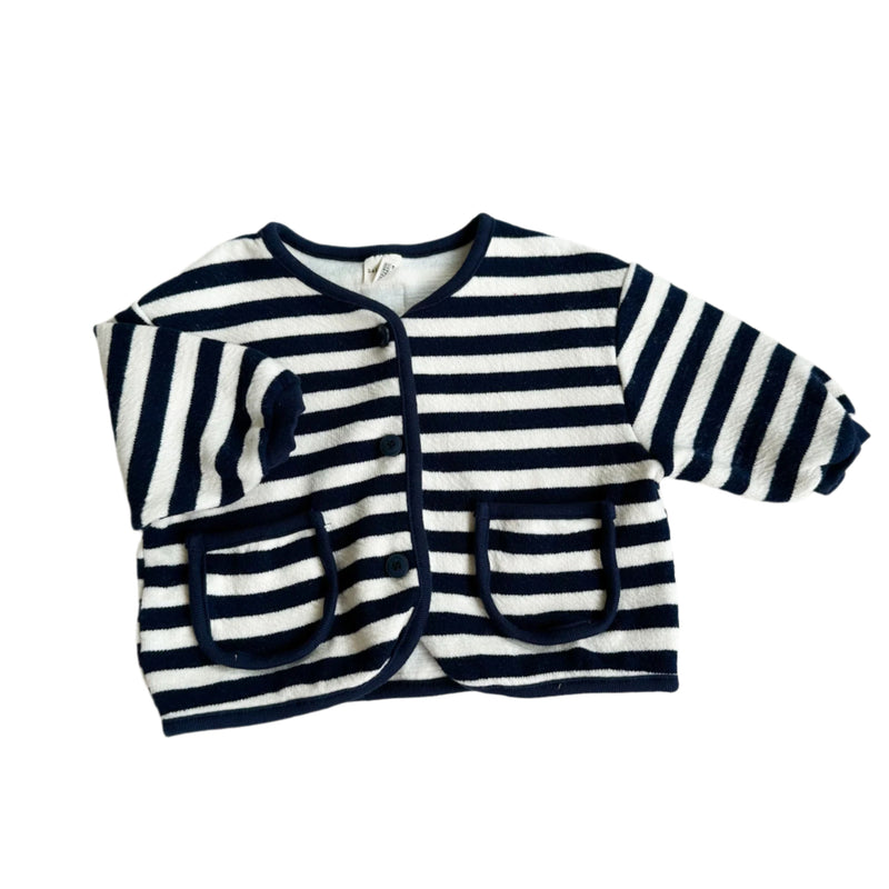 Bebe striped cardigan - Navy/cream