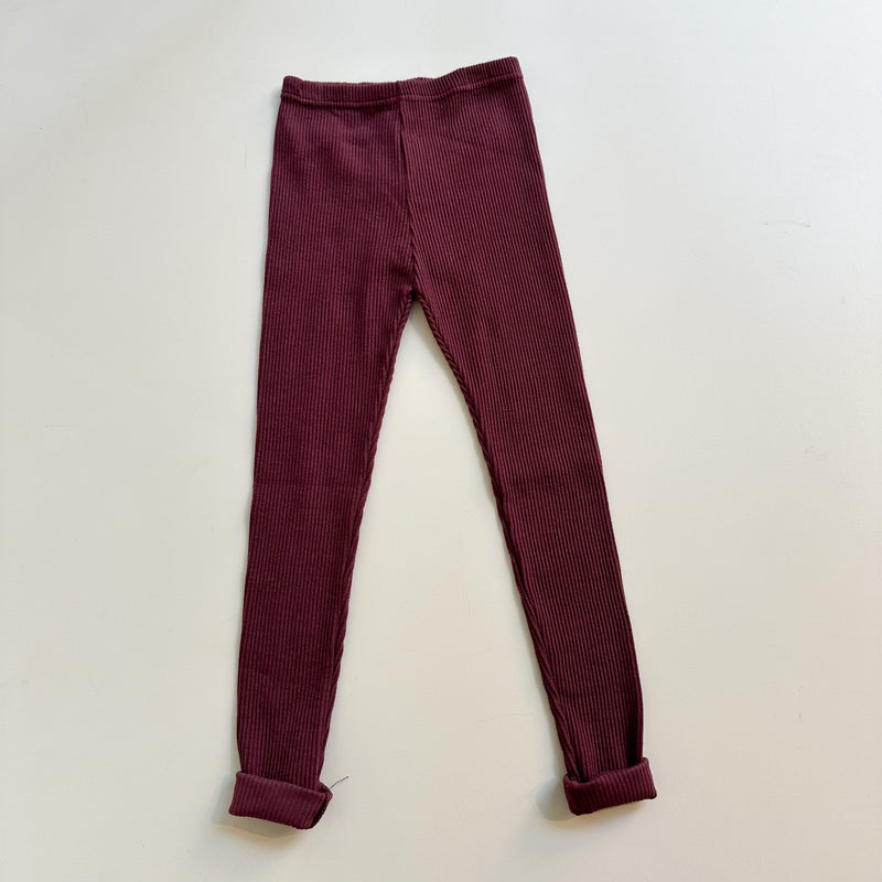 Navi rib leggings - Wine