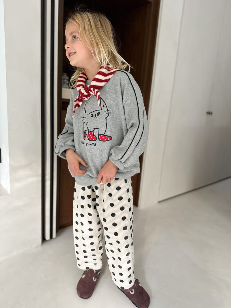 Puss in boots sweatshirt - Grey melange