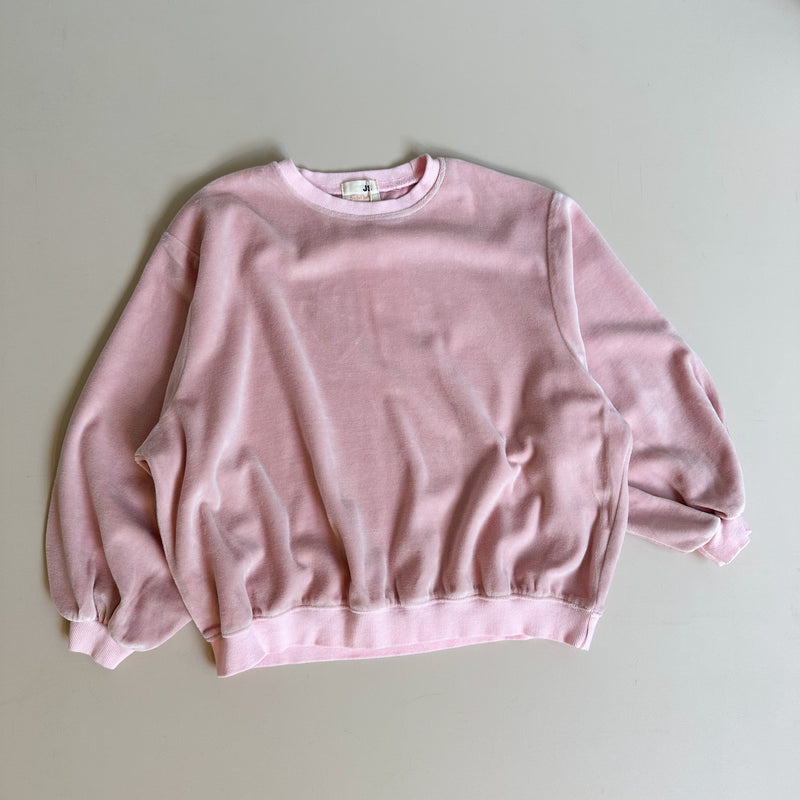 Velours raglan sweatshirt - Pink