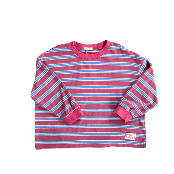Striped tee - Vintage pink