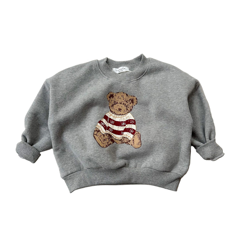 Teddy fleeced sweatshirt - Grey melange