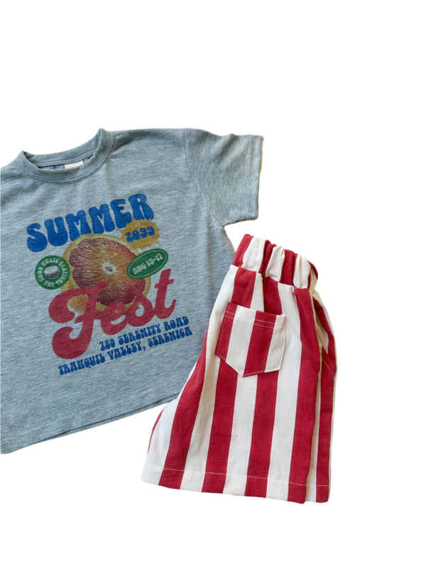 Juice tee - Grey melange