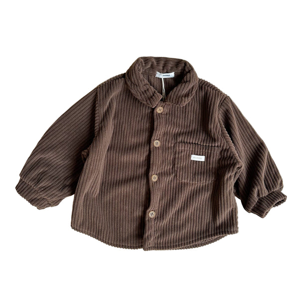 Chunky corduroy shirt - Brown