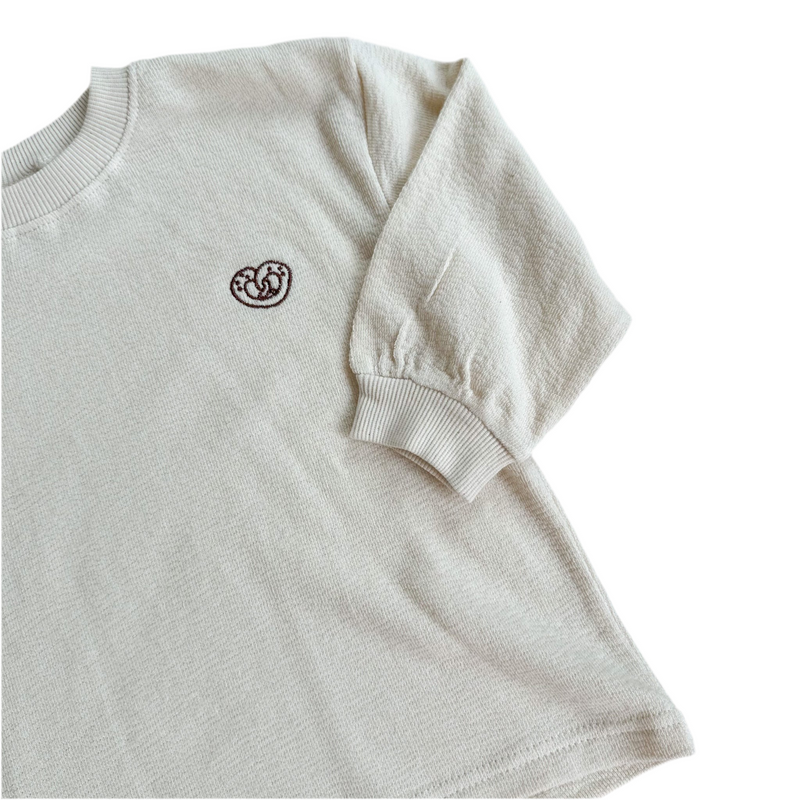 Structured pretzel tee - Cream