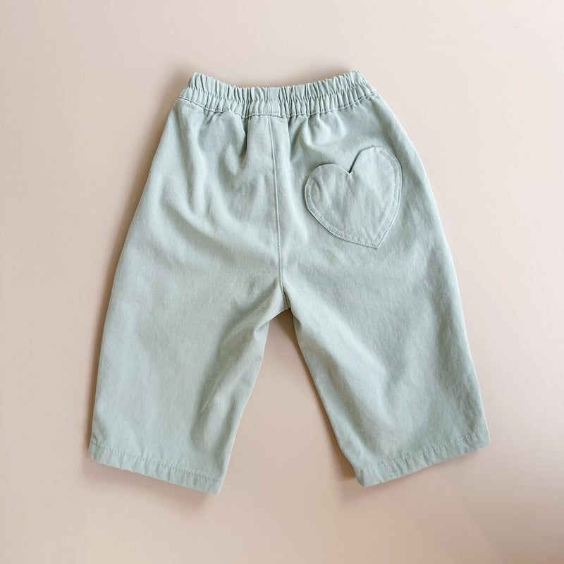 Heart pocket chino - Mint