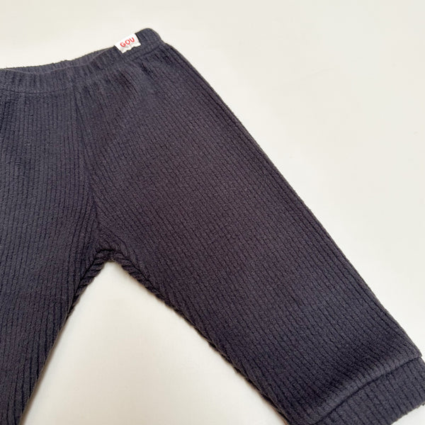 Warm rib pants - Charcoal