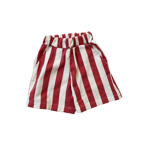 Big stripes short - Red